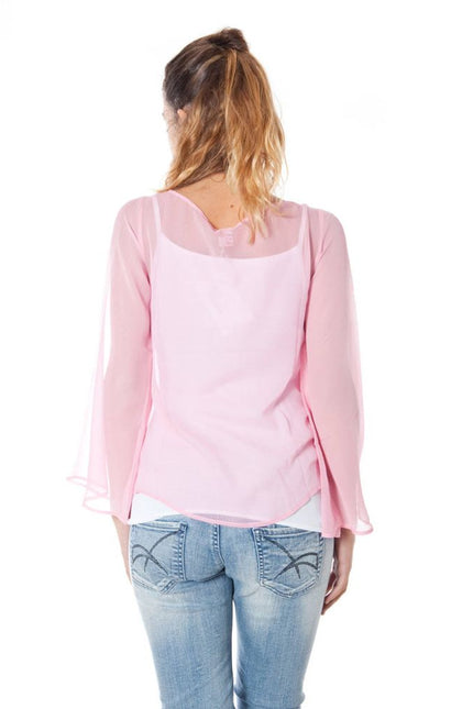 Phard Pink Silk Tops & T-Shirt