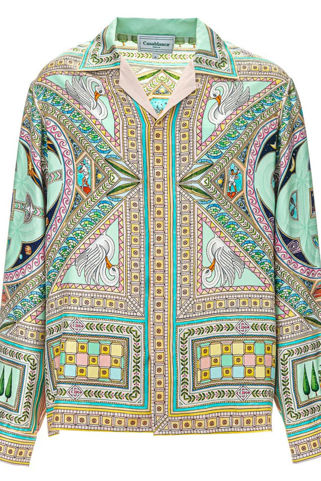 Casablanca Green Silk Shirt