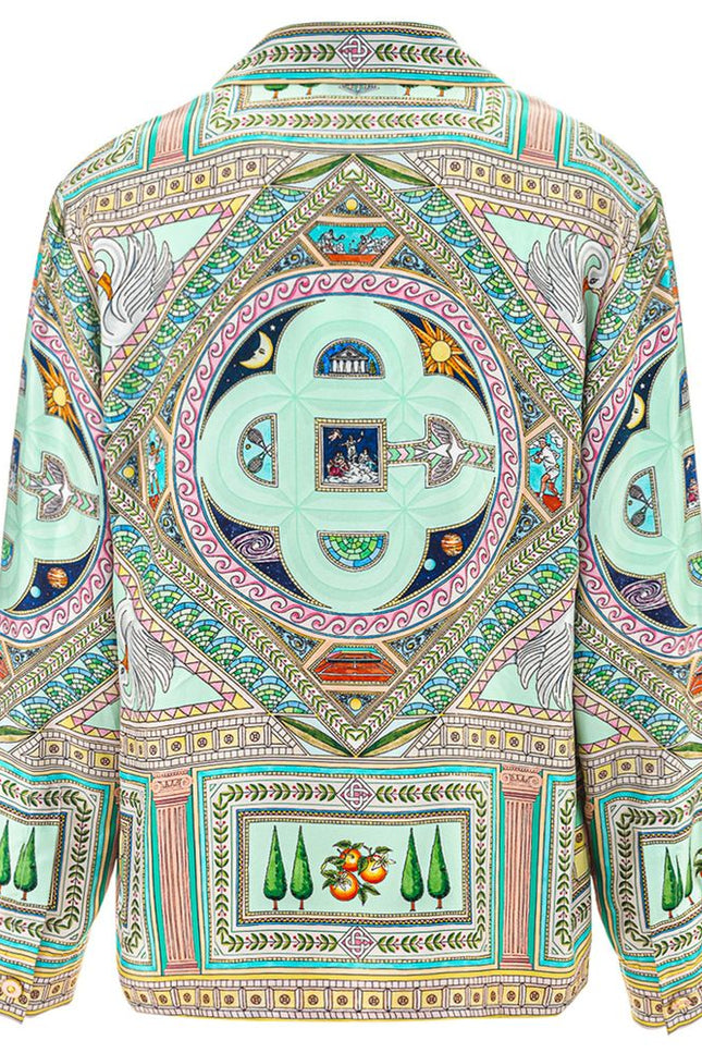 Casablanca Green Silk Shirt