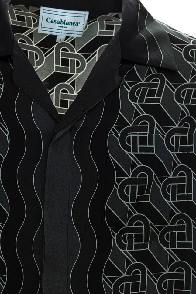 Casablanca Black Silk Shirt