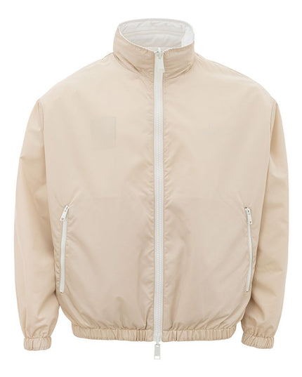 Armani Exchange Beige Polyamide Jacket for the Modern Man