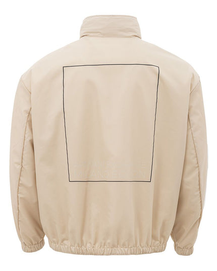 Armani Exchange Beige Polyamide Jacket for the Modern Man