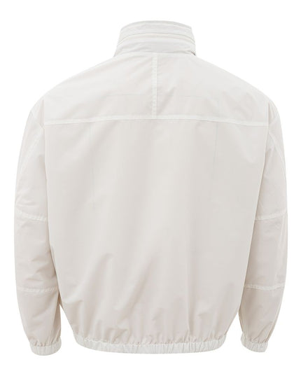 Armani Exchange Beige Polyamide Jacket for the Modern Man