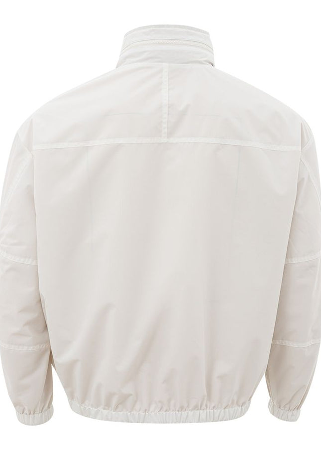 Armani Exchange Beige Polyamide Jacket for the Modern Man