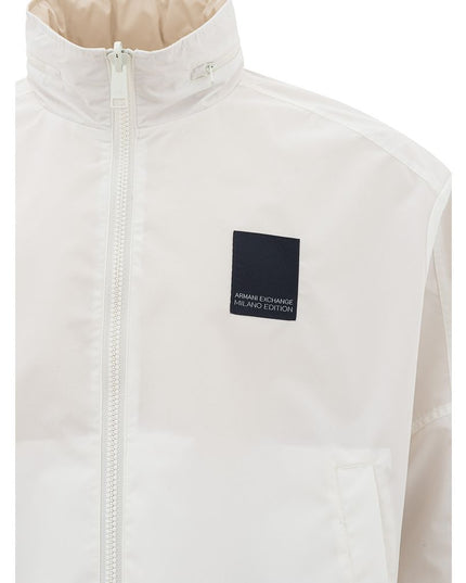 Armani Exchange Beige Polyamide Jacket for the Modern Man