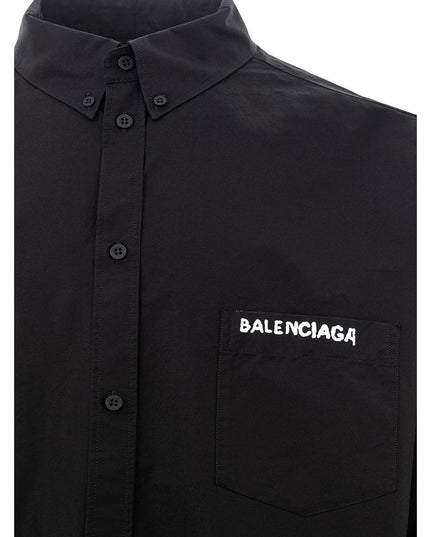 Balenciaga Black Cotton Shirt