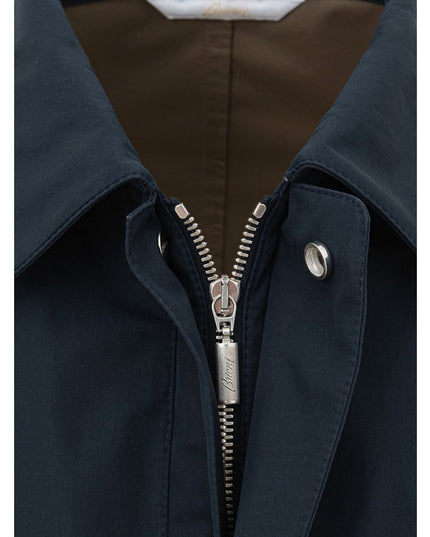 Brioni Blue Cotton Jacket