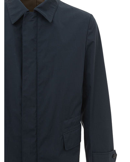 Brioni Blue Cotton Jacket