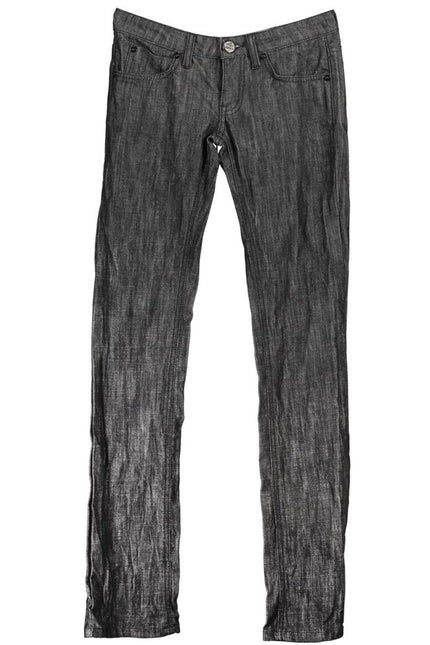 Phard Black Cotton Jeans & Pant