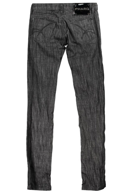 Phard Black Cotton Jeans & Pant