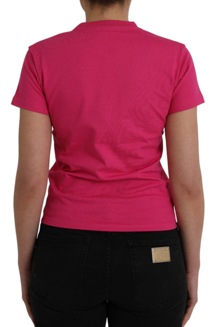 Balenciaga Pink Cotton Crew Neck Short Sleeves Tee T-shirt