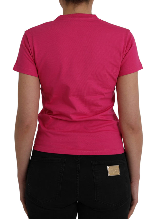 Balenciaga Pink Cotton Crew Neck Short Sleeves Tee T-shirt