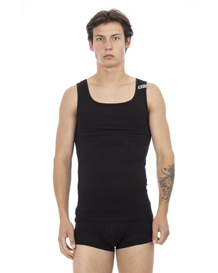 Bikkembergs Black Cotton Men's Tank Top