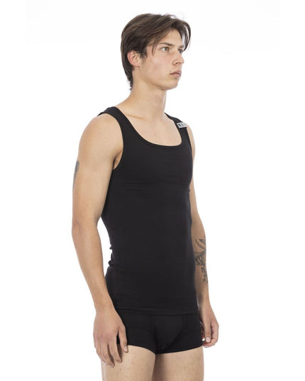 Bikkembergs Black Cotton Men's Tank Top