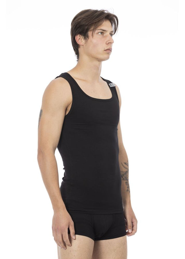 Bikkembergs Black Cotton Men's Tank Top