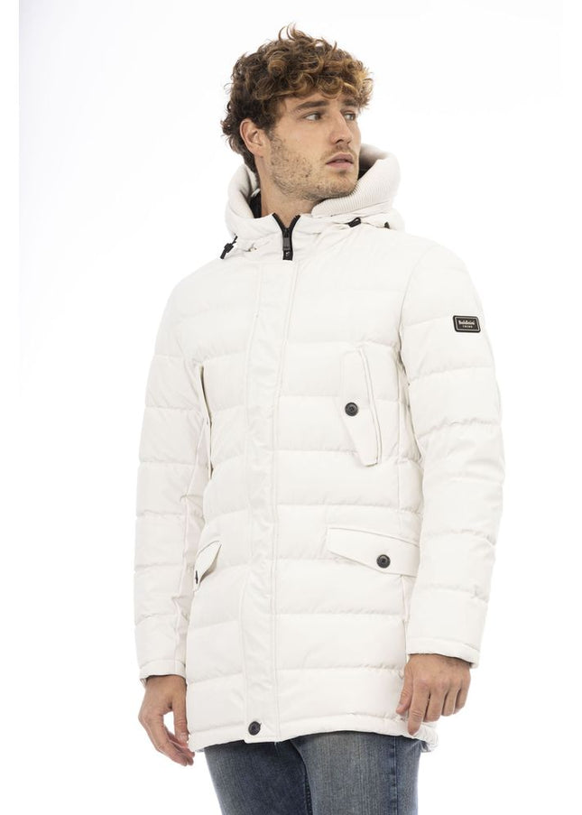 Baldinini Trend White Polyester Men's Jacket