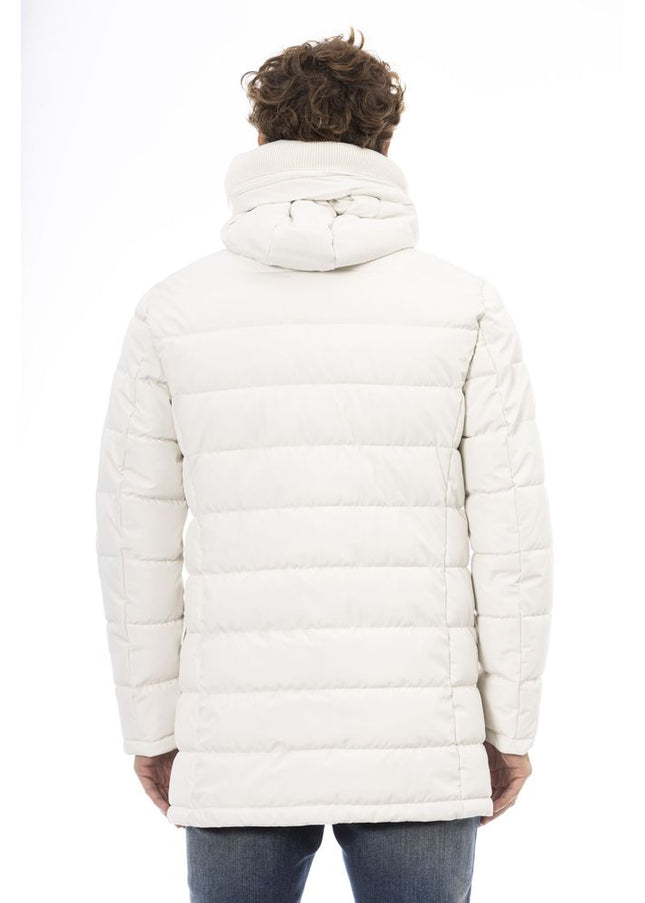 Baldinini Trend White Polyester Men's Jacket