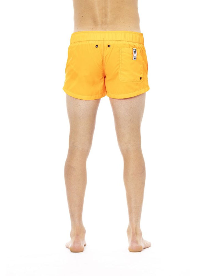 Bikkembergs Orange Polyamide Men Swim Short