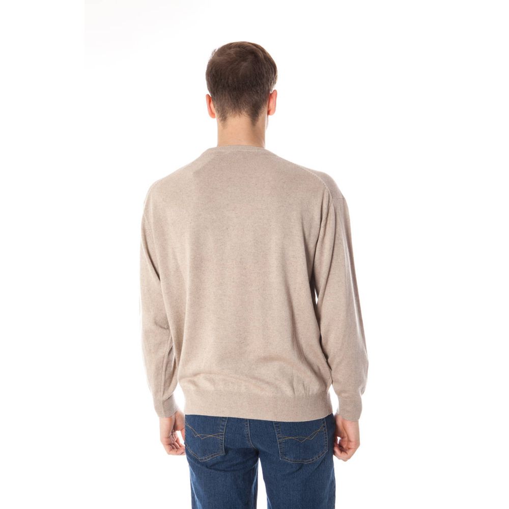 Yuko Beige Silk Sweater