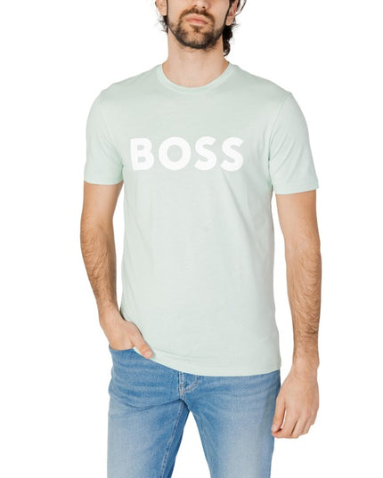 Boss Men T-Shirt-Clothing - Men-Boss-turquoise-S-Urbanheer