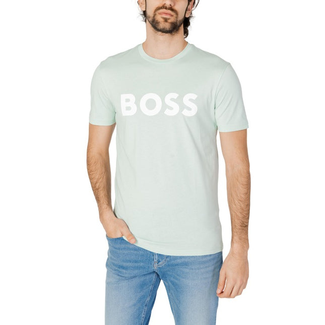 Boss Men T-Shirt-Clothing - Men-Boss-turquoise-S-Urbanheer