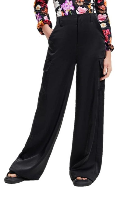 Desigual Women Trousers-Desigual-black-S-Urbanheer