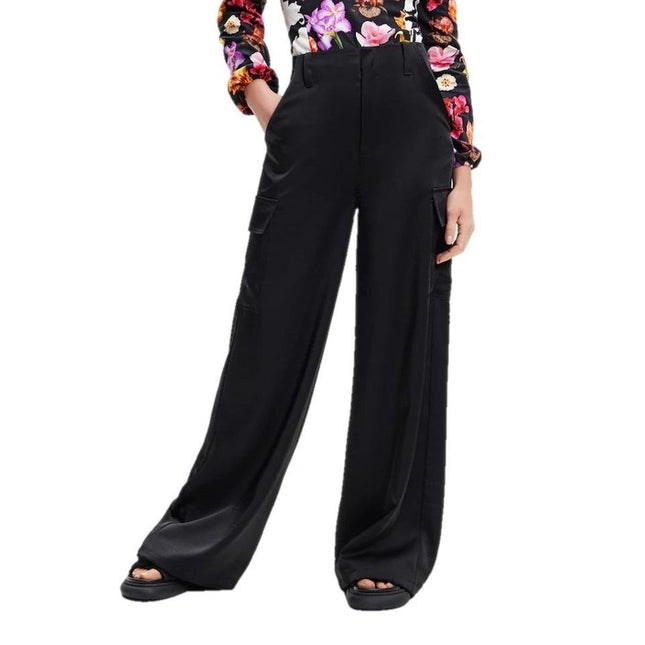 Desigual Women Trousers-Desigual-black-S-Urbanheer