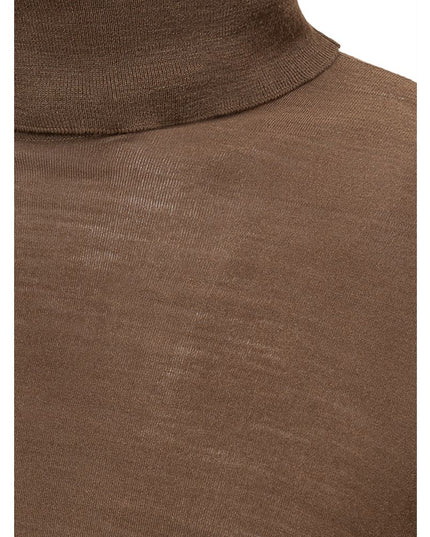 Brioni Brown Cashmere Sweater