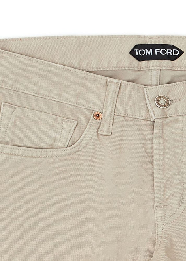 Tom Ford Beige Cotton Jeans & Pant