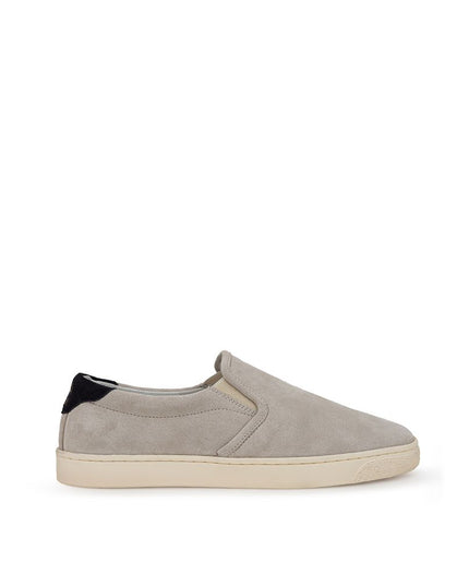 Brunello Cucinelli Gray Leather Sneaker