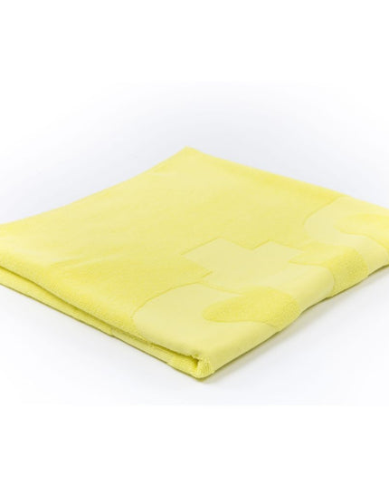 Just Cavalli Yellow Cotton Men Beach Towel