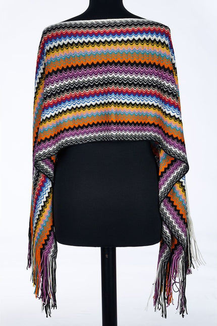 Missoni Multicolor Wool Women Poncho