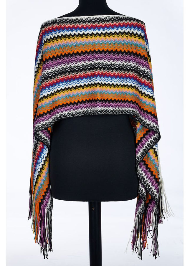 Missoni Multicolor Wool Women Poncho