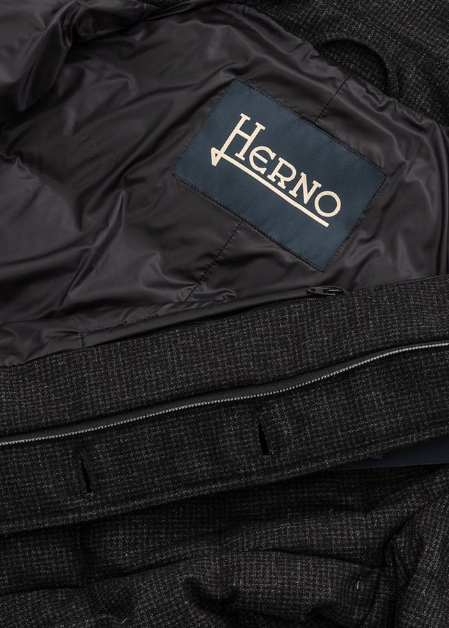 Herno Black Wool Jacket