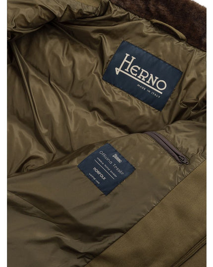 Herno Green Viscose Jacket