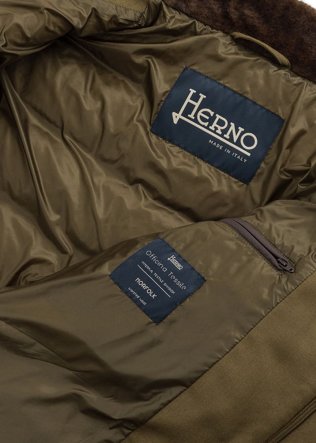 Herno Green Viscose Jacket