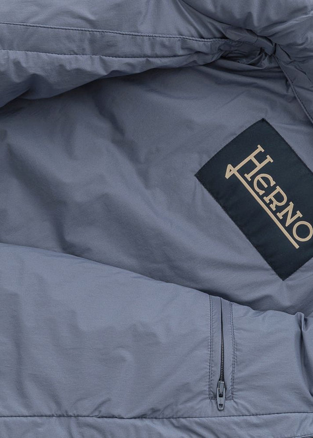 Herno Blue Polyester Jacket