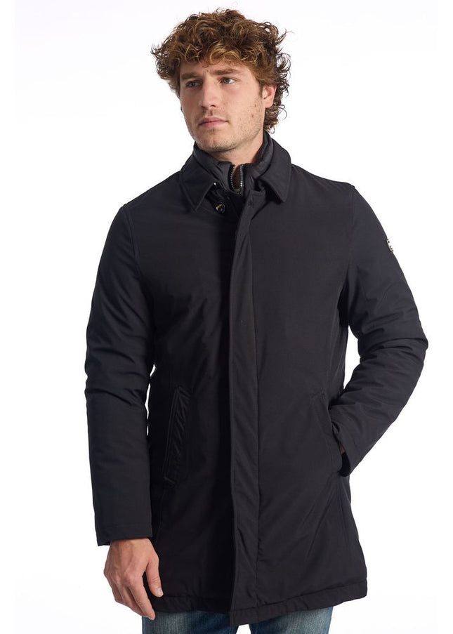 Baldinini Trend Black Polyester Men Jacket