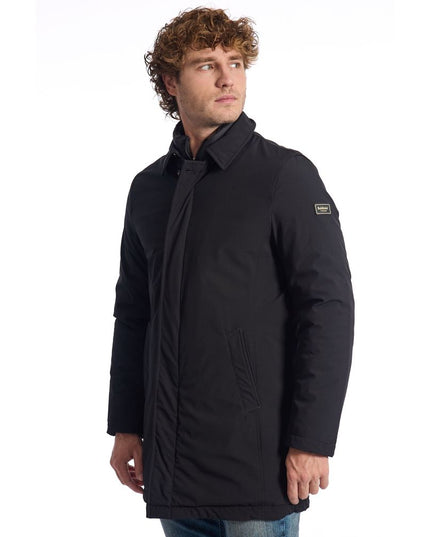 Baldinini Trend Black Polyester Men Jacket