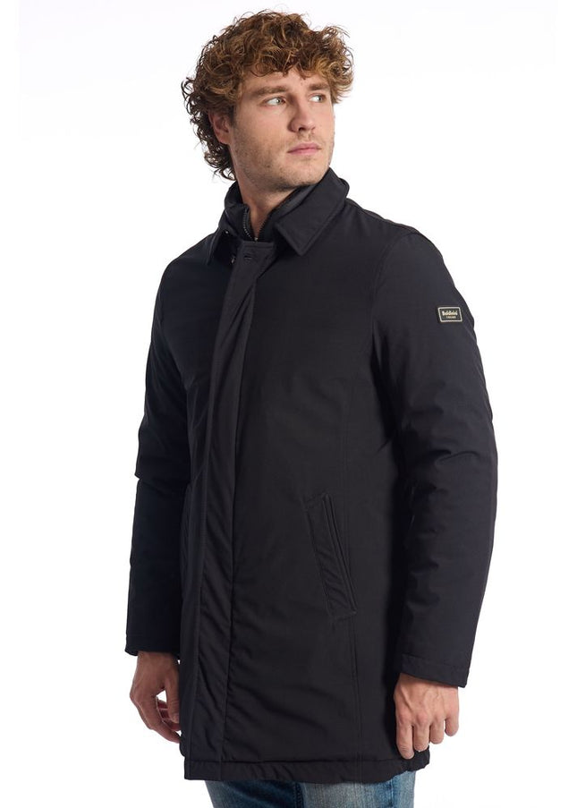 Baldinini Trend Black Polyester Men Jacket