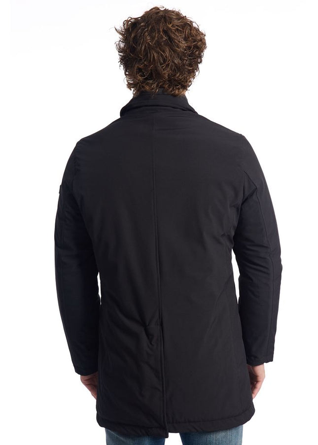 Baldinini Trend Black Polyester Men Jacket