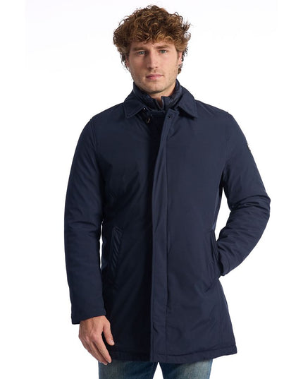 Baldinini Trend Blue Polyester Men Jacket