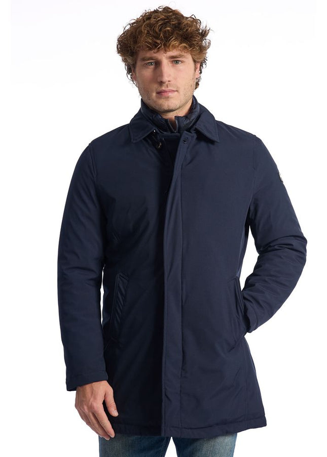 Baldinini Trend Blue Polyester Men Jacket