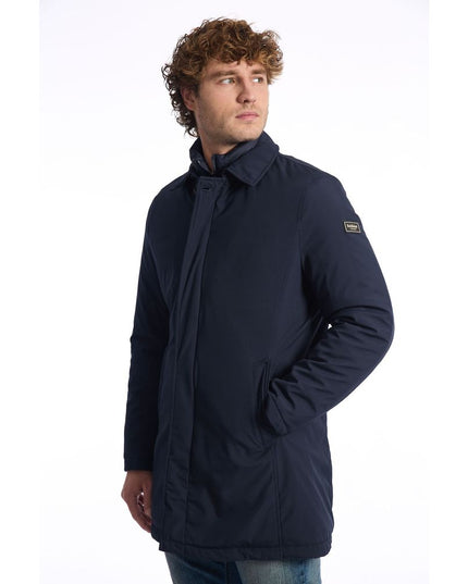 Baldinini Trend Blue Polyester Men Jacket