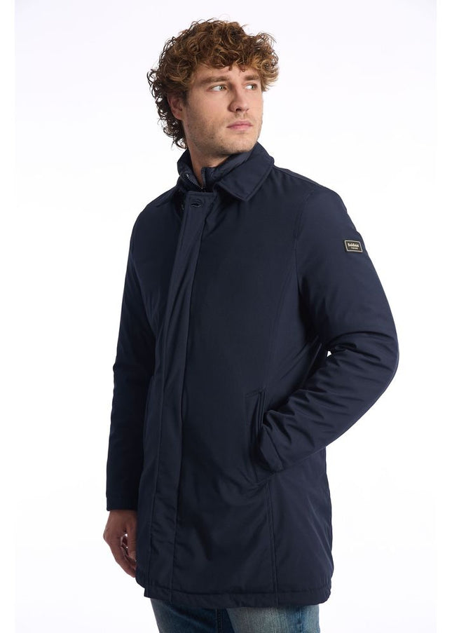 Baldinini Trend Blue Polyester Men Jacket