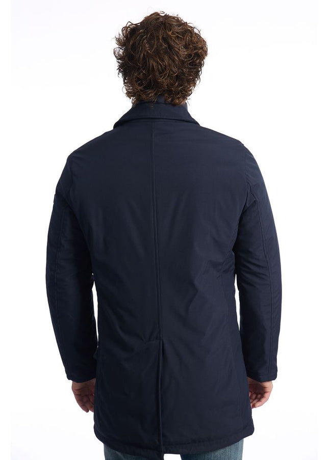 Baldinini Trend Blue Polyester Men Jacket