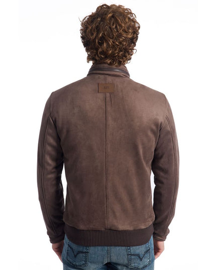 Roberto Pepe Luxury Brown Ecomontone Men Jacket