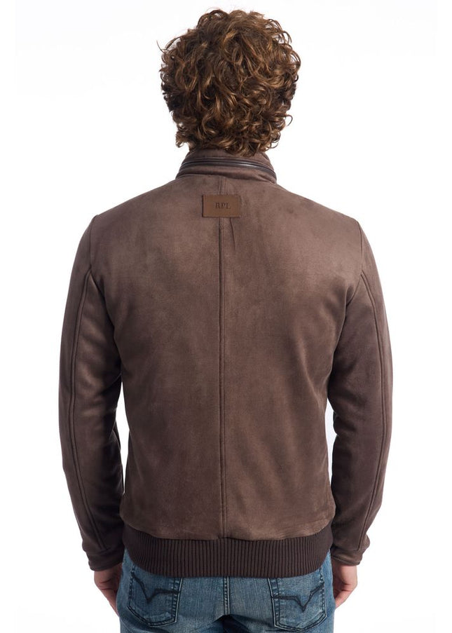 Roberto Pepe Luxury Brown Ecomontone Men Jacket