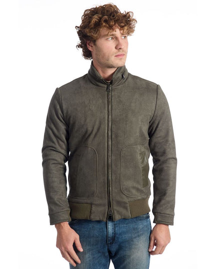 Roberto Pepe Luxury Green Ecomontone Men Jacket