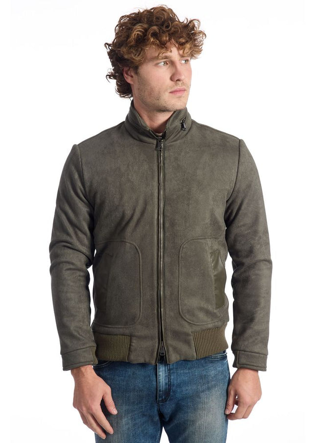 Roberto Pepe Luxury Green Ecomontone Men Jacket